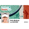 Carnet de club de tenis en formato tarjeta Badgy
