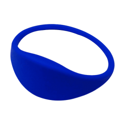 Pulsera RFID 1K silicona azul 67mm