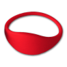 Bracelet RFID 1K silicone rouge 67mm